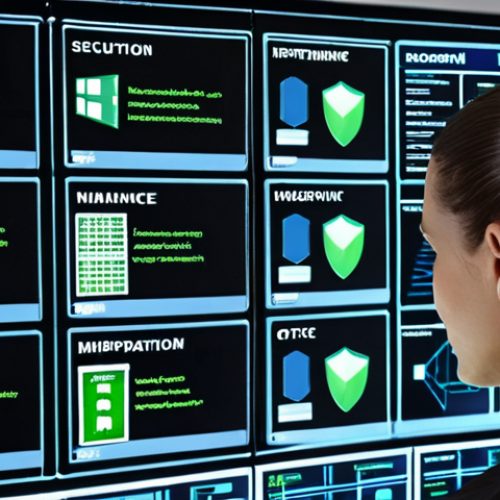 Home 8 **
A network administrator expertly managing tasks using a digital Eisenhower Matrix (Urgent/Important quadrants clearly labeled) on a futuristic computer screen. The setting is a modern, well-lit office. Include icons representing server maintenance, security planning, and user support. The overall mood is focused and efficient.
**