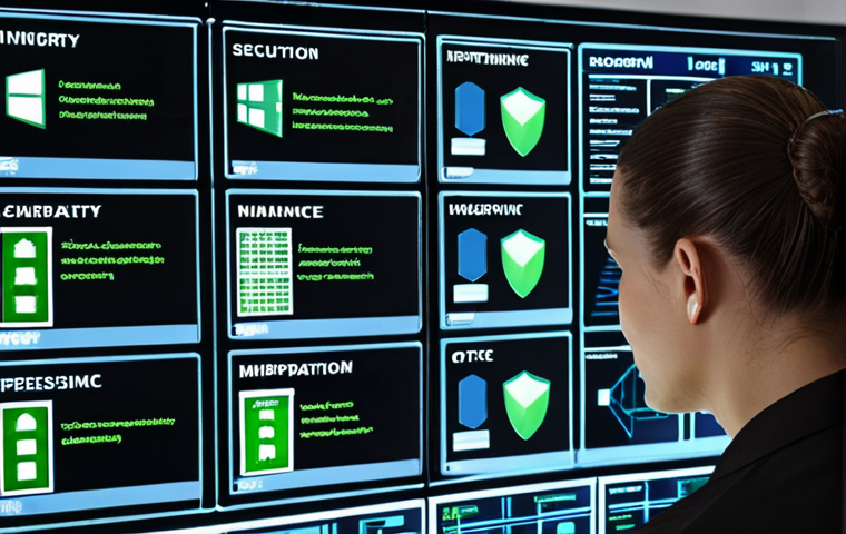 **
A network administrator expertly managing tasks using a digital Eisenhower Matrix (Urgent/Important quadrants clearly labeled) on a futuristic computer screen. The setting is a modern, well-lit office. Include icons representing server maintenance, security planning, and user support. The overall mood is focused and efficient.
**